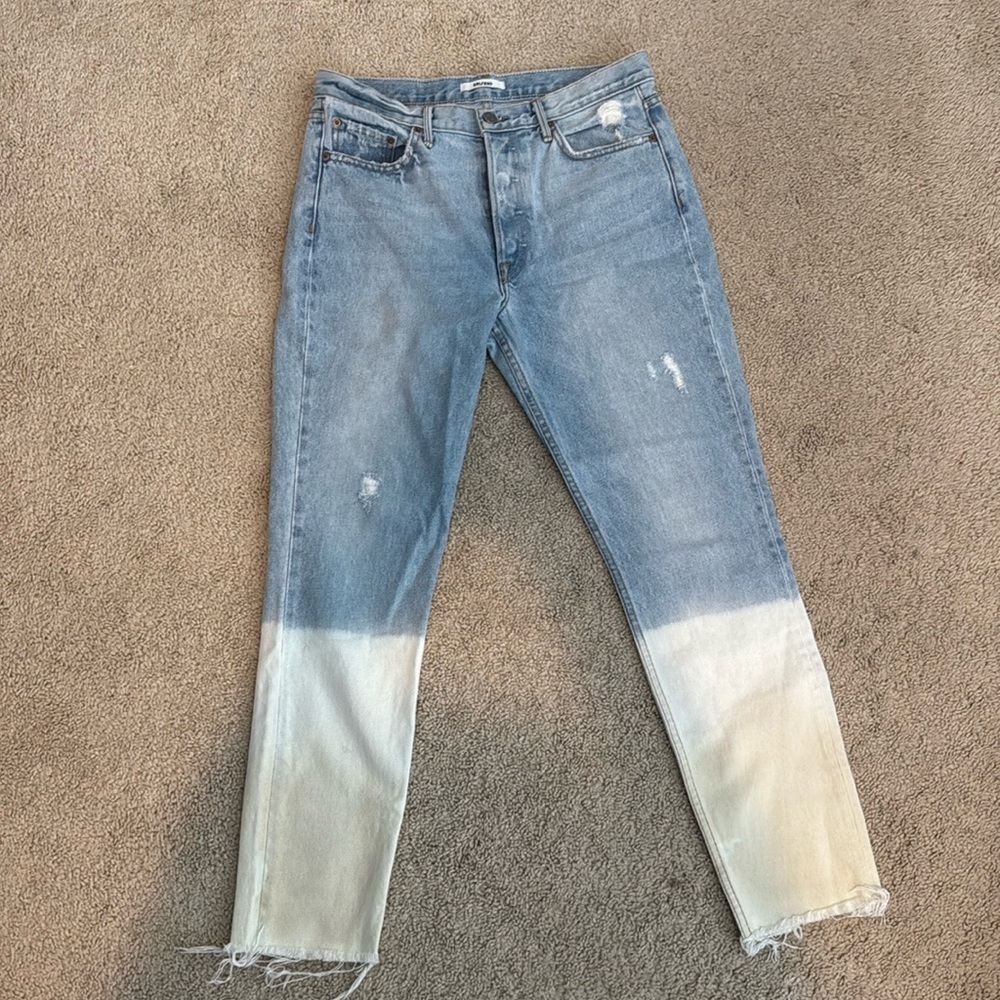 GRLFRND Karolina Yellow Horizon Non Stretch Jeans sz 28